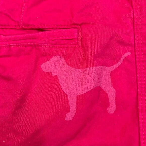 Vintage Y2K PINK Victoria’s Secret Hot Pink Cotton Drawstring Shorts | Size 10 - Picture 4 of 8